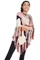 DESIGUAL Poncho cu model in dungi Femei