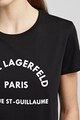 Karl Lagerfeld Tricou din bumbac cu imprimeu logo 3 Femei