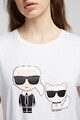 Karl Lagerfeld Tricou cu imprimeu grafic Ikonik Femei