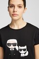 Karl Lagerfeld Tricou cu imprimeu grafic Ikonik Femei