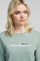 Karl Lagerfeld Bluza sport de bumbac cu imprimeu logo Ikonik Femei