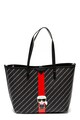 Karl Lagerfeld Geanta tote de piele ecologica, cu etui detasabil Stripe Ikonik Femei