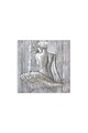 Mendola Art Tablou pictat manual Young Girl, 80x80cm Femei