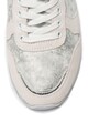 Trussardi Jeans Fémes hatású sneaker nyersbőr részletekkel női