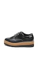 Pepe Jeans London Pantofi flatform cu aspect lacuit Luton Land Femei