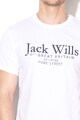 JACK WILLS Tricou classic fit cu broderie logo Carnaby Barbati