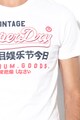 SUPERDRY Тениска с овално деколте и лого Мъже