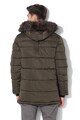 SUPERDRY Jacheta parka cu garnitura de blana sintetica si vatelina Chinook Barbati