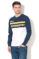 SUPERDRY Bluza sport cu imprimeu logo si captuseala din fleece Worldwide Barbati