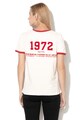 SUPERDRY Vintage Ringer póló logóval a mellrészen női