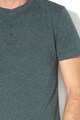 Tom Tailor Тениска с памук и цепка с копчета Мъже