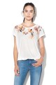 Tom Tailor Tricou cu imprimeu floral si detalii cu paiete Femei