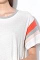 GAP Colorblock póló aszimmetrikus alsó szegéllyel női