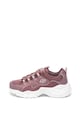 Skechers Pantofi sport de piele peliculizata si material textil D-Lites 3.0 Femei