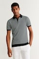 Mango Tricou polo cu model in dungi Barbati