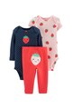 Carter's Set de body-uri si pantaloni cu imprimeu - 3 piese Fete