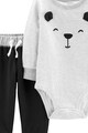 Carter's Set de body si pantaloni sport, cu model urs Fete