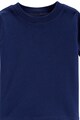 Carter's Set de salopeta si tricou, 2 piese, Maro/Bleumarin inchis Baieti