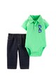 Carter's Set de body polo si pantaloni Baieti