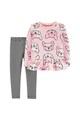 Carter's Set de bluza cu imprimeu si colanti French Bulldog Fete