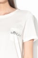 Vero Moda Tricou din bumbac organic cu buzunar pe piept Coral Femei