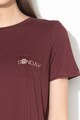 Vero Moda Tricou din bumbac organic cu buzunar pe piept Coral Femei