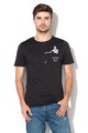 Only & Sons Tricou cu imprimeu grafic si text Barney Barbati