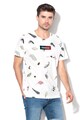 Jack & Jones Tricou supradimensionat, cu model floral Trophy Barbati