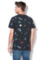 Jack & Jones Tricou supradimensionat, cu model floral Trophy Barbati