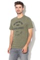 Jack & Jones Tricou slim fit cu imprimeu logo si dungi Mick Barbati