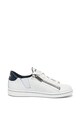 Diesel Pantofi sport slip-on de piele, cu fermoare decorative Fete