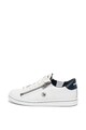 Diesel Pantofi sport slip-on de piele, cu fermoare decorative Fete