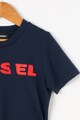 Diesel Tricou cu logo cauciucat Tixto Baieti