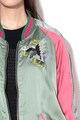 Diesel Jacheta bomber de satin, cu model reversibil Frank Femei