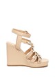 Liu Jo Sandale wedge de piele cu strasuri Lucy Femei