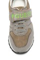 GUESS Pantofi sport de piele ecologica, cu velcro Baieti