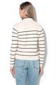 Maison Scotch Pulover texturat cu maneci raglan si guler cu volan Femei