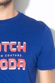 Scotch & Soda Logómintás póló aszimmetrikus alsó szegéllyel férfi