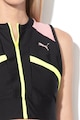 Puma Top crop cambrat cu model colorblock si dryCELL Chase Femei