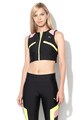 Puma Top crop cambrat cu model colorblock si dryCELL Chase Femei