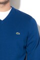 Lacoste Фино плетен пуловер с шпиц деколте Мъже