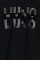 Liu Jo Bluza din amestec de bumbac, cu logo cu strasuri Fete