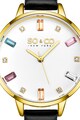 SO&CO New York Аналогов часовник с кожена каишка Жени