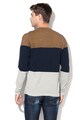 Jack & Jones Pulover cu decolteu la baza gatului si model colorblock Flash Barbati