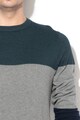 Jack & Jones Pulover cu decolteu la baza gatului si model colorblock Flash Barbati