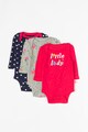 GAP Set de body-uri cu imprimeu, 3 piese Fete