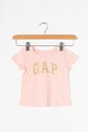 GAP Tricou cu imprimeu logo stralucitor Fete