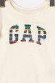 GAP Tricou cu imprimeu logo stralucitor Fete