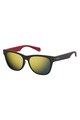 Polaroid Ochelari de soare wayfarer unisex, cu lentile polarizate, tip oglinda Femei