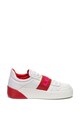 Levi's Pantofi sport de piele si material textil, cu velcro si logo Mullet Femei